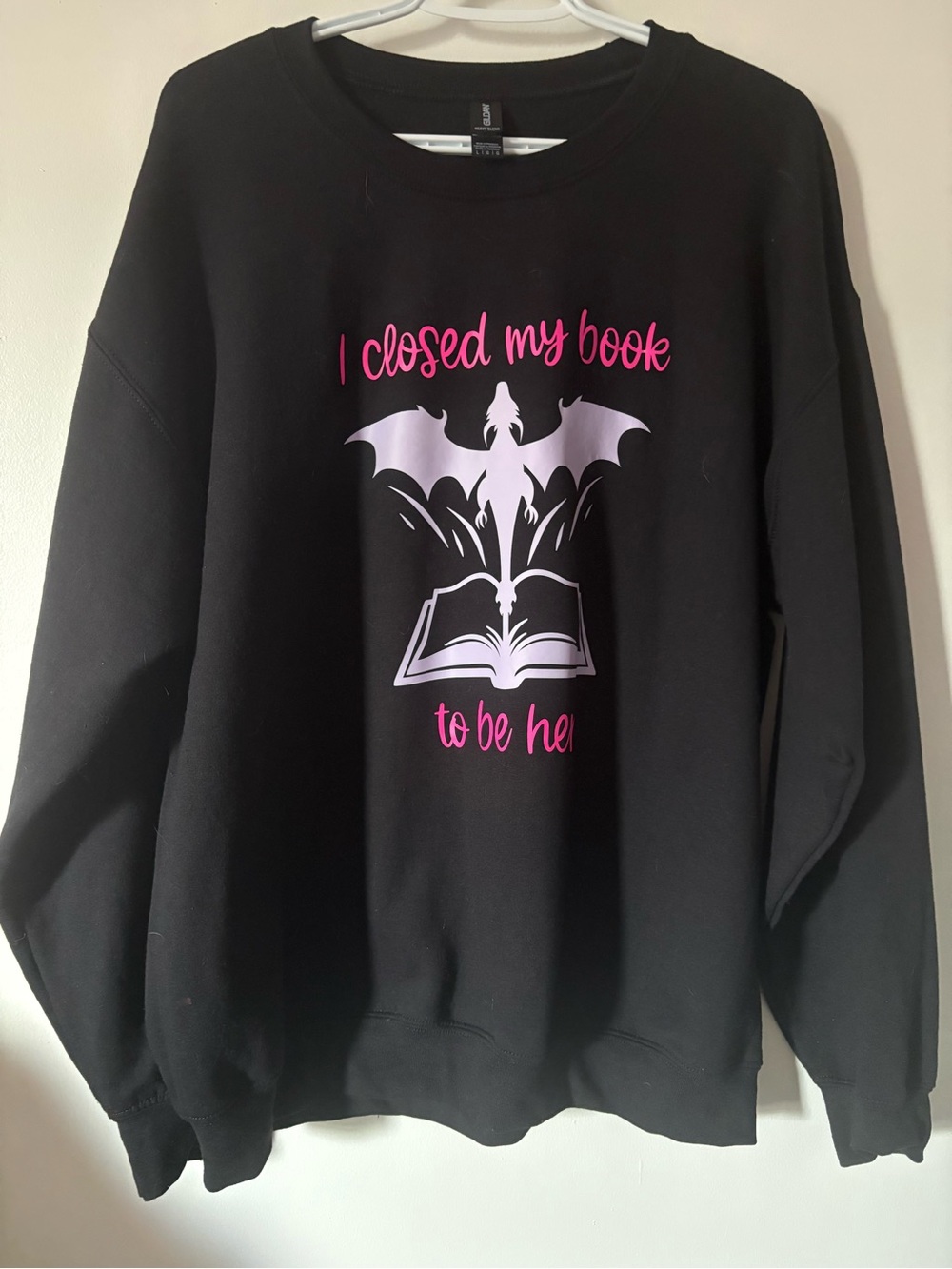 Book Dragon Custom Sweatshirt Black Size L